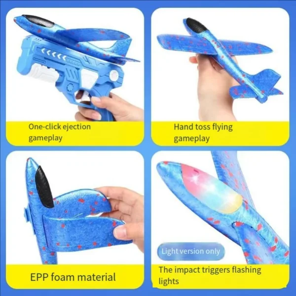 Glowing Foam Aircraft 10M Launcher Catapult Glider - Image 4