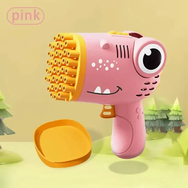 40 Hole Dinosaur Bubble Gun Handheld Bubble Machine - Image 7
