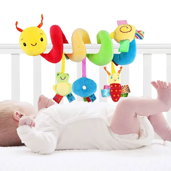 Baby Stroller Hanging Bell Plush Baby Colourful Label - Image 11