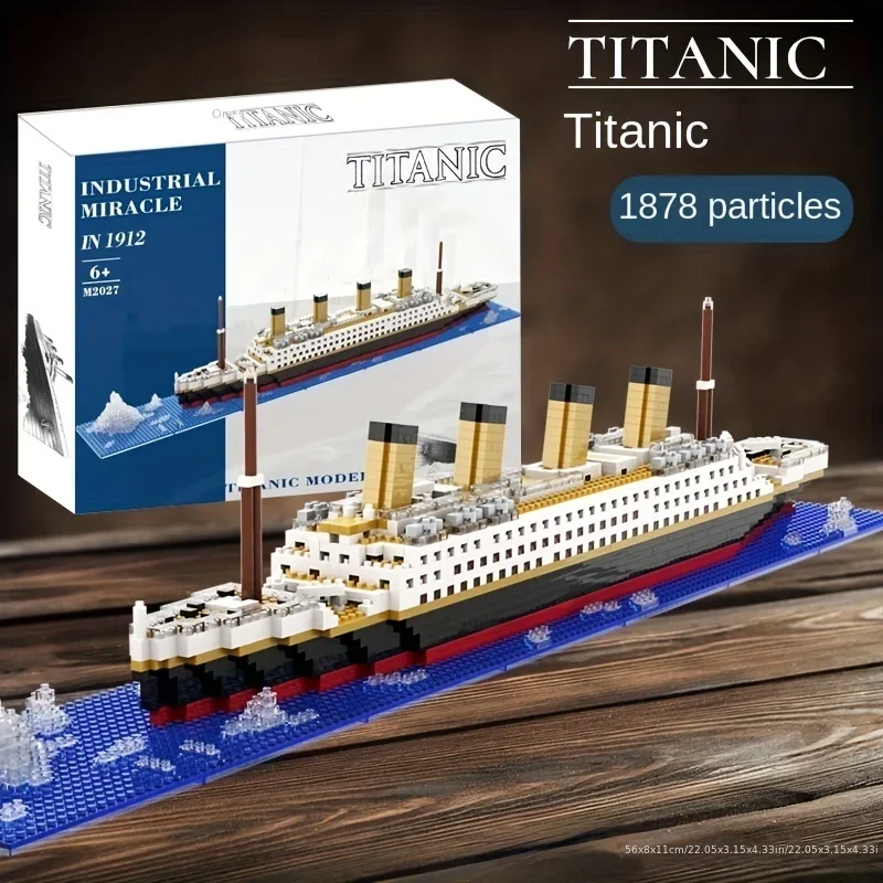 Titanic cruise ship small particle assembly building blocks