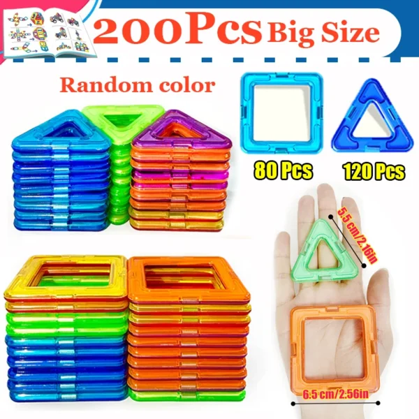 Magnetic Building Blocks Big Size and Mini Size - Image 9
