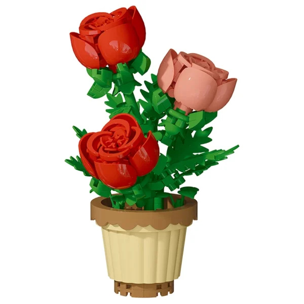 Building block flower potted plant assembly toy - Image 13