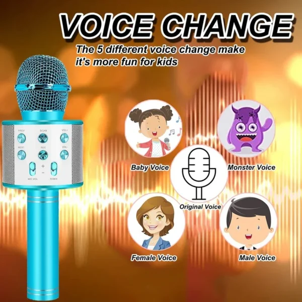Fun Toys for 4-Year Old Handheld Karaoke Microphone - Image 5