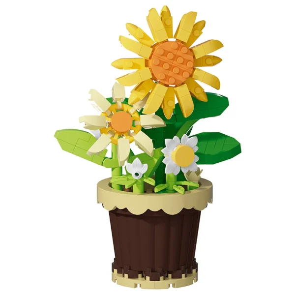 Building block flower potted plant assembly toy - Image 16