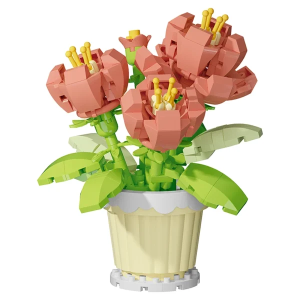 Building block flower potted plant assembly toy - Image 14