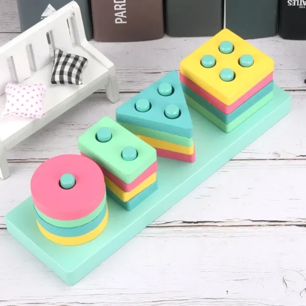 Baby Educational Toy Montessori Wooden 3D Toys - Image 6