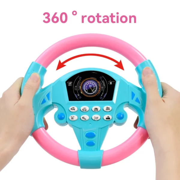 Eletric Steering Wheel Toy with Light Sound - Image 4
