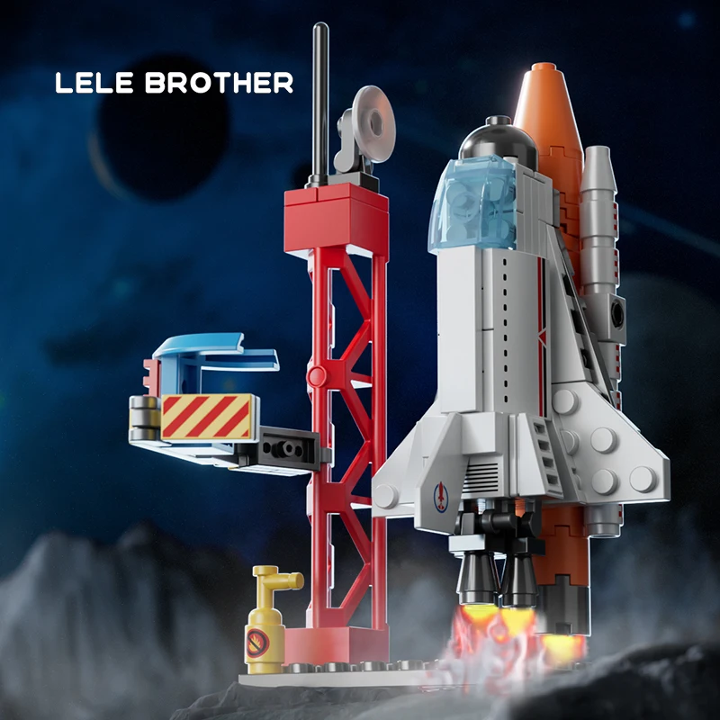 Assembling building blocks for space shuttles rockets