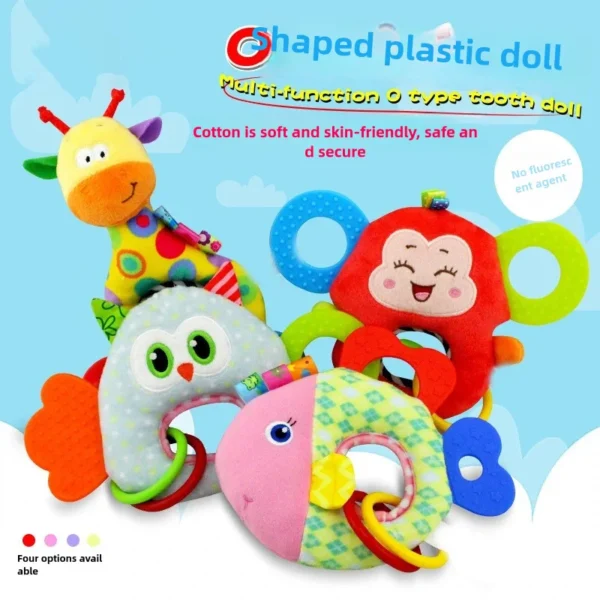 Soft Animal Hanging Handbells Rattles Plush - Image 6