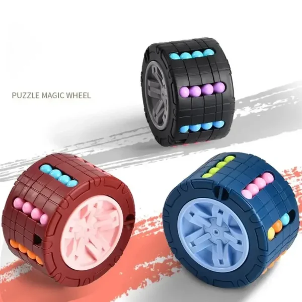 3D Cylinder Cube Toy Magical Bean Gyro Rotate Slide - Image 3