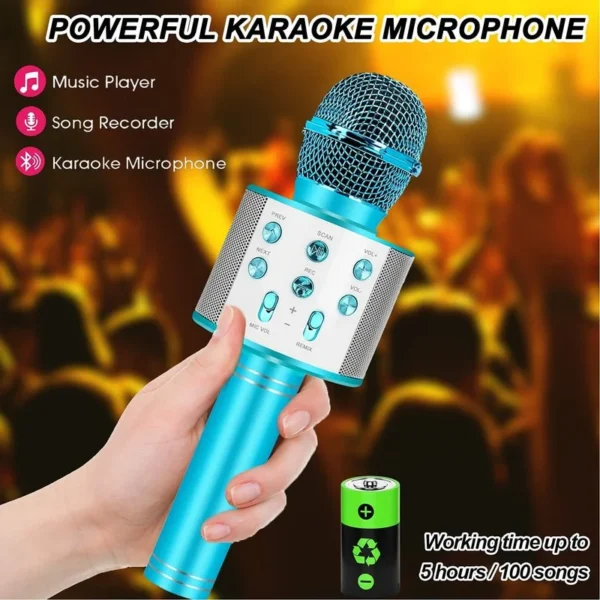 Fun Toys for 4-Year Old Handheld Karaoke Microphone - Image 4