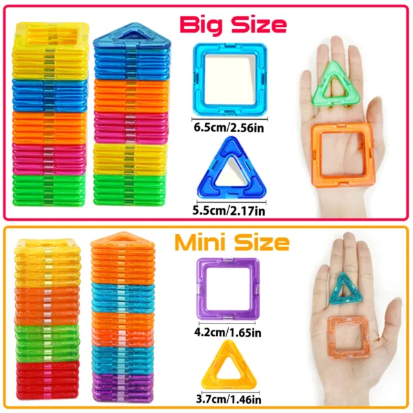 Magnetic Building Blocks Big Size and Mini Size - Image 2