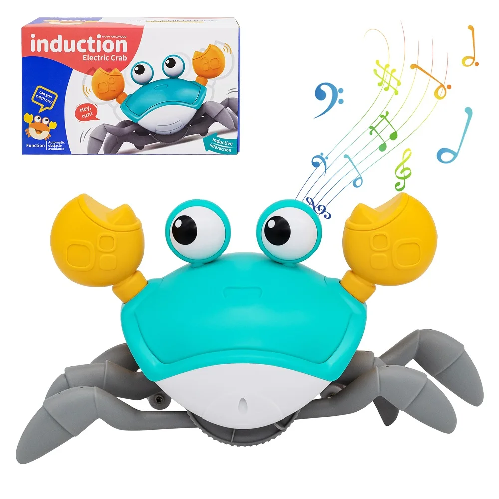 Dancing Crab Run Away Toy for Babies Crawling