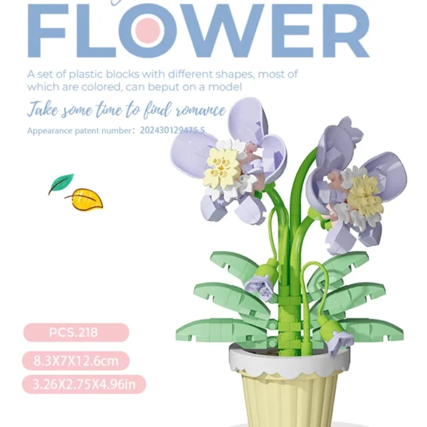 Building block flower potted plant assembly toy - Image 4