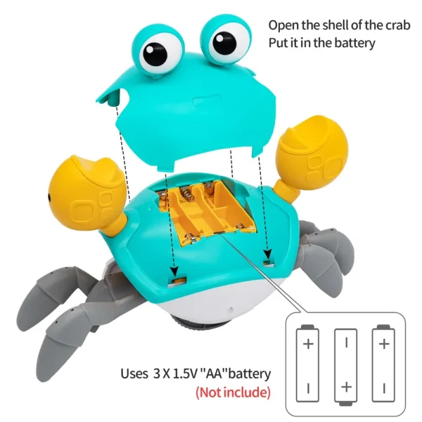 Dancing Crab Run Away Toy for Babies Crawling - Image 6