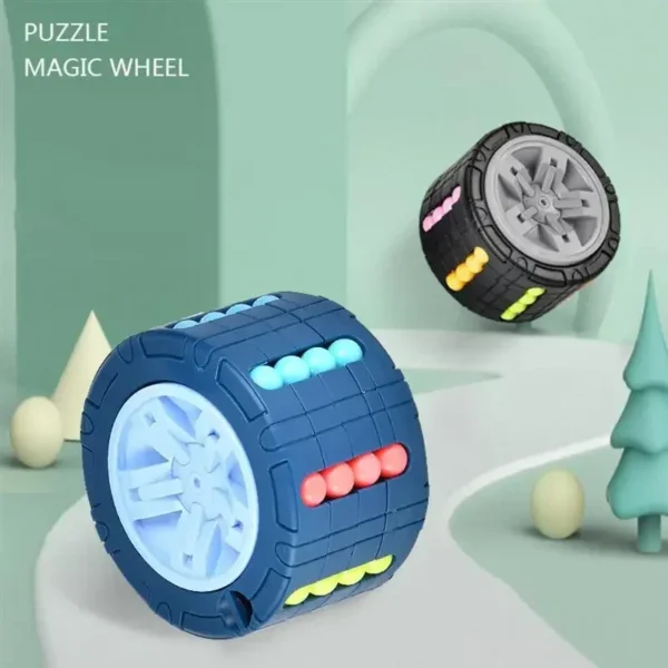 3D Cylinder Cube Toy Magical Bean Gyro Rotate Slide - Image 4