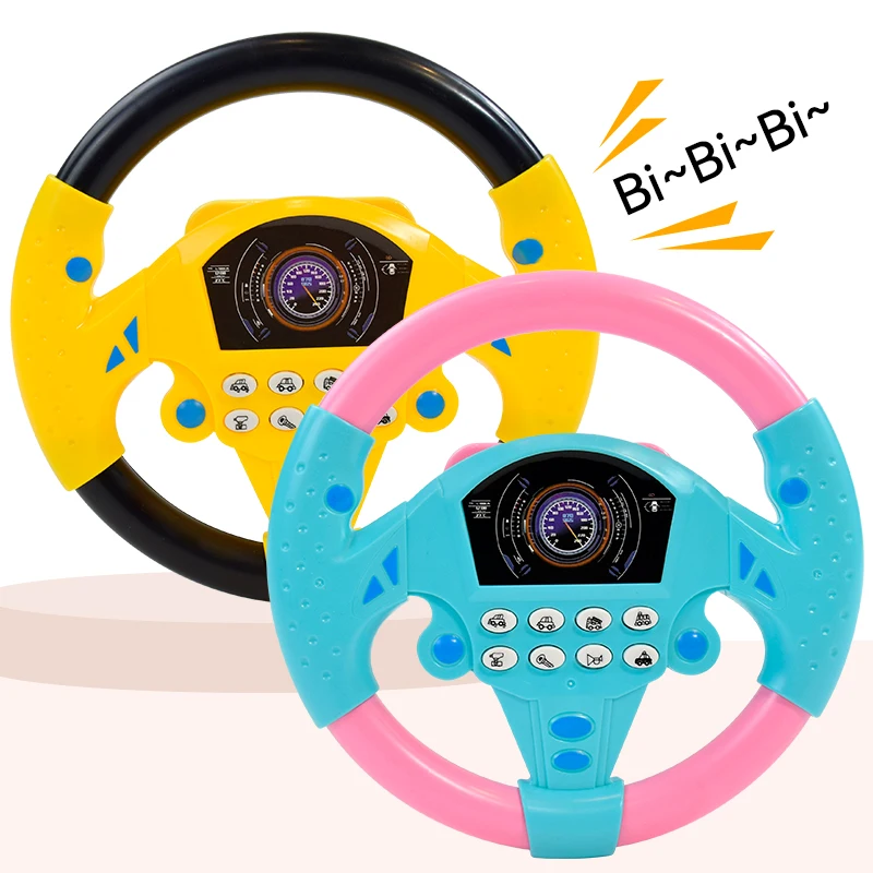 Eletric Steering Wheel Toy with Light Sound