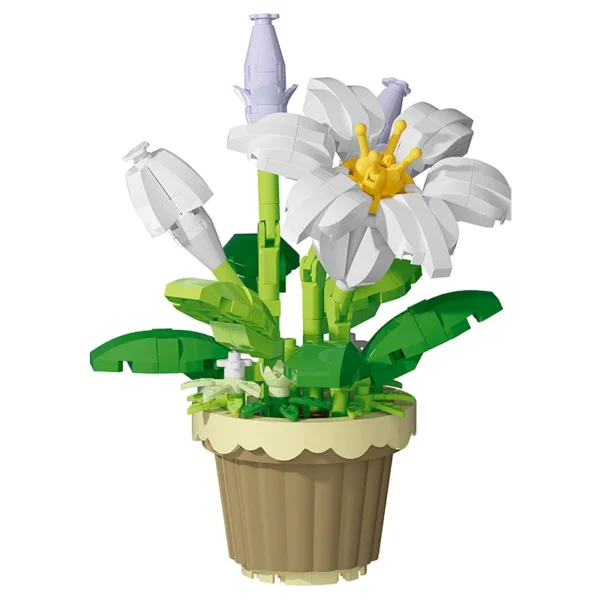 Building block flower potted plant assembly toy - Image 8