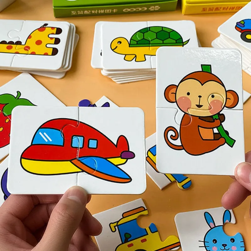 Toddler Matching Card Early Montessori Puzzle