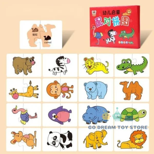 Toddler Matching Card Early Montessori Puzzle - Image 10
