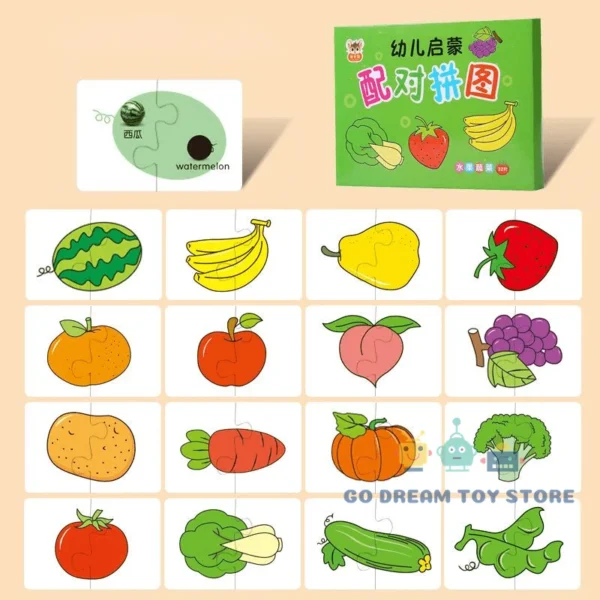 Toddler Matching Card Early Montessori Puzzle - Image 8