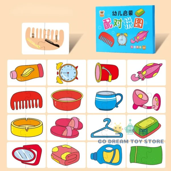 Toddler Matching Card Early Montessori Puzzle - Image 9