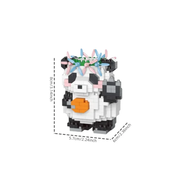 Adorable Panda-Shaped Building Blocks Toy Set - Image 7