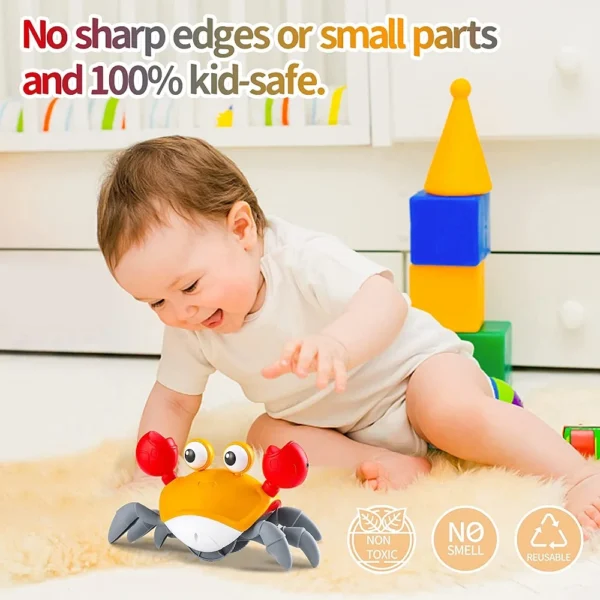 Dancing Crab Run Away Toy for Babies Crawling - Image 3