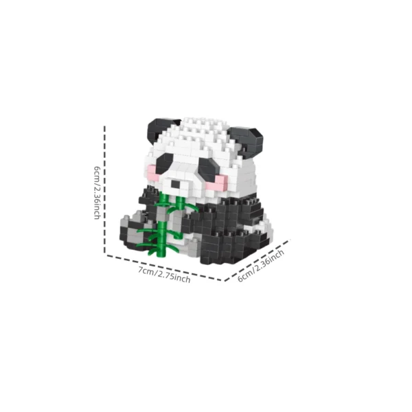 Adorable Panda-Shaped Building Blocks Toy Set - Image 9
