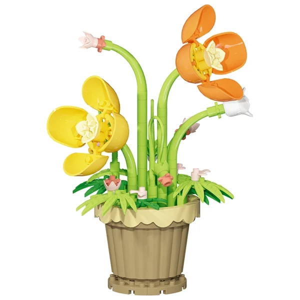 Building block flower potted plant assembly toy - Image 11