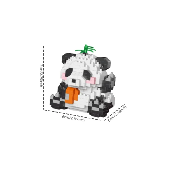 Adorable Panda-Shaped Building Blocks Toy Set - Image 10