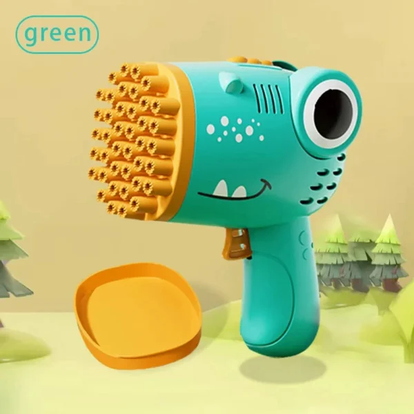 40 Hole Dinosaur Bubble Gun Handheld Bubble Machine - Image 8