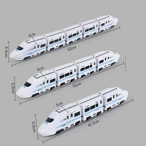 Kids DIY Simulation High Speed Railway Train Toy - Image 4