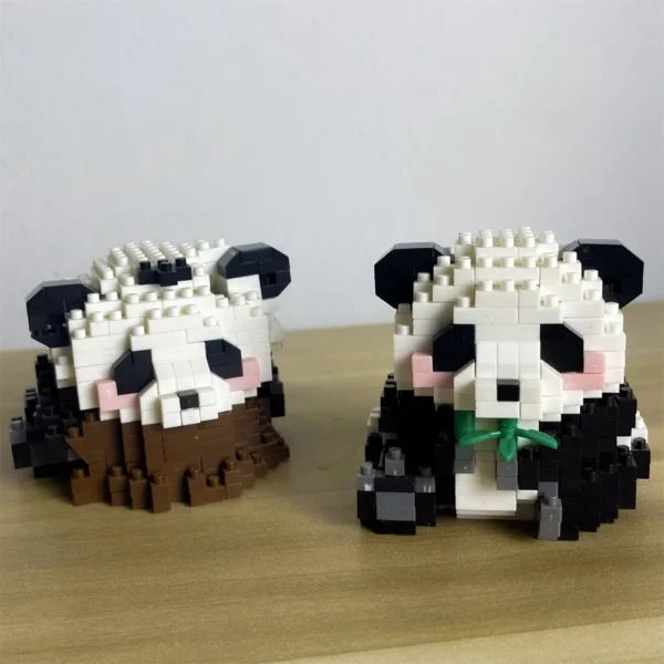 Adorable Panda-Shaped Building Blocks Toy Set - Image 2