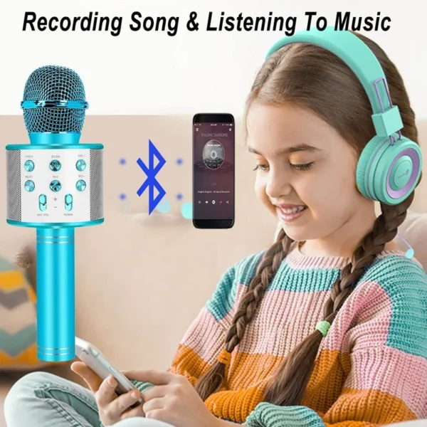 Fun Toys for 4-Year Old Handheld Karaoke Microphone - Image 2