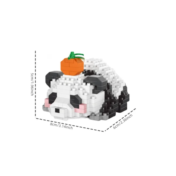 Adorable Panda-Shaped Building Blocks Toy Set - Image 8