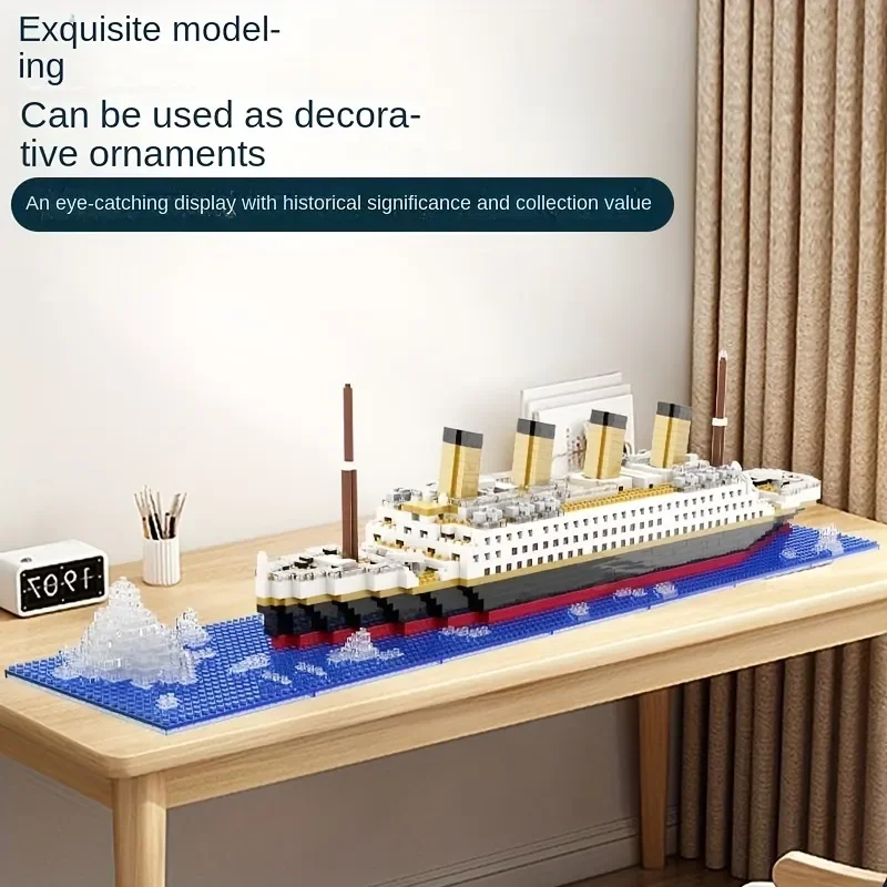 Titanic cruise ship small particle assembly building blocks