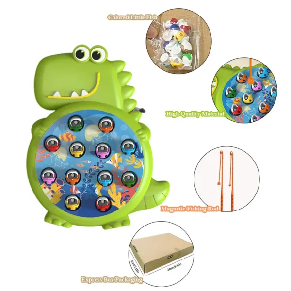 Dinosaur Simple Magnetic Fishing Toys Play Rod - Image 5