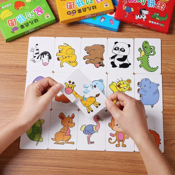 Toddler Matching Card Early Montessori Puzzle - Image 3