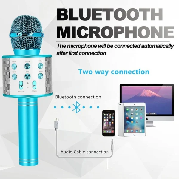 Fun Toys for 4-Year Old Handheld Karaoke Microphone - Image 3