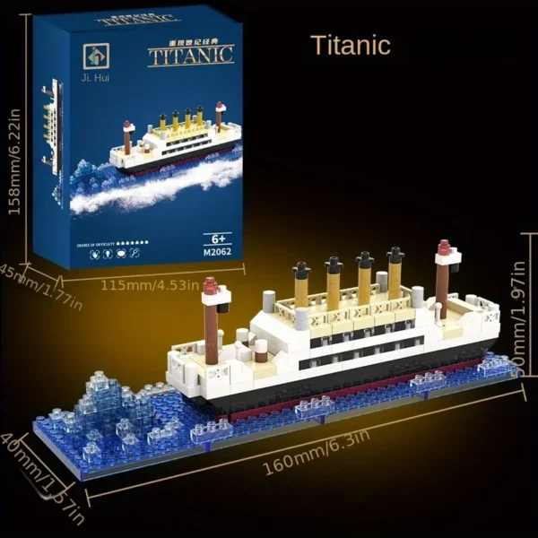 Titanic cruise ship small particle assembly building blocks - Image 5