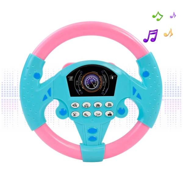 Eletric Steering Wheel Toy with Light Sound - Image 3